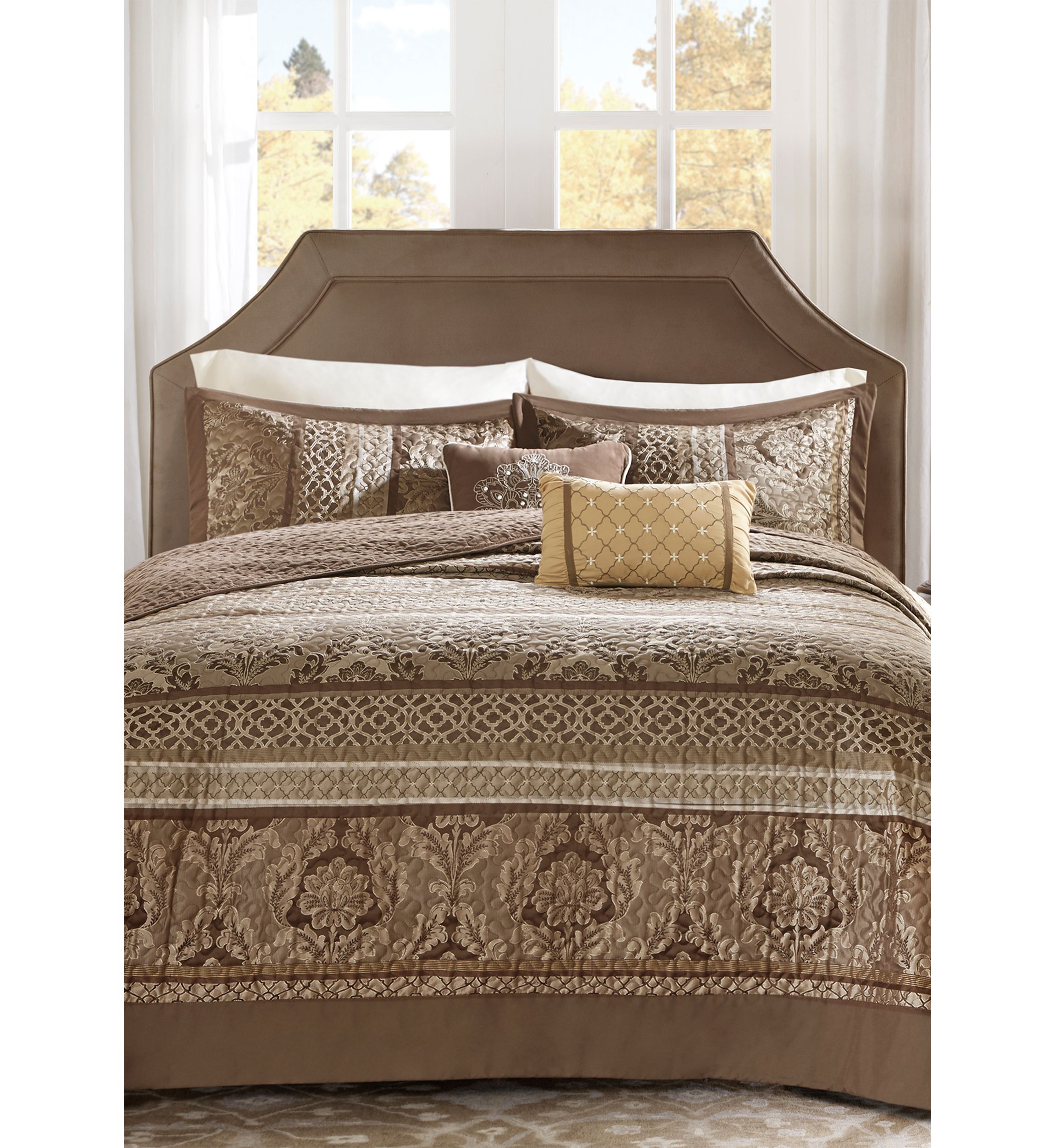 Bellagio 5 Piece Reversible Jacquard Bedspread Set