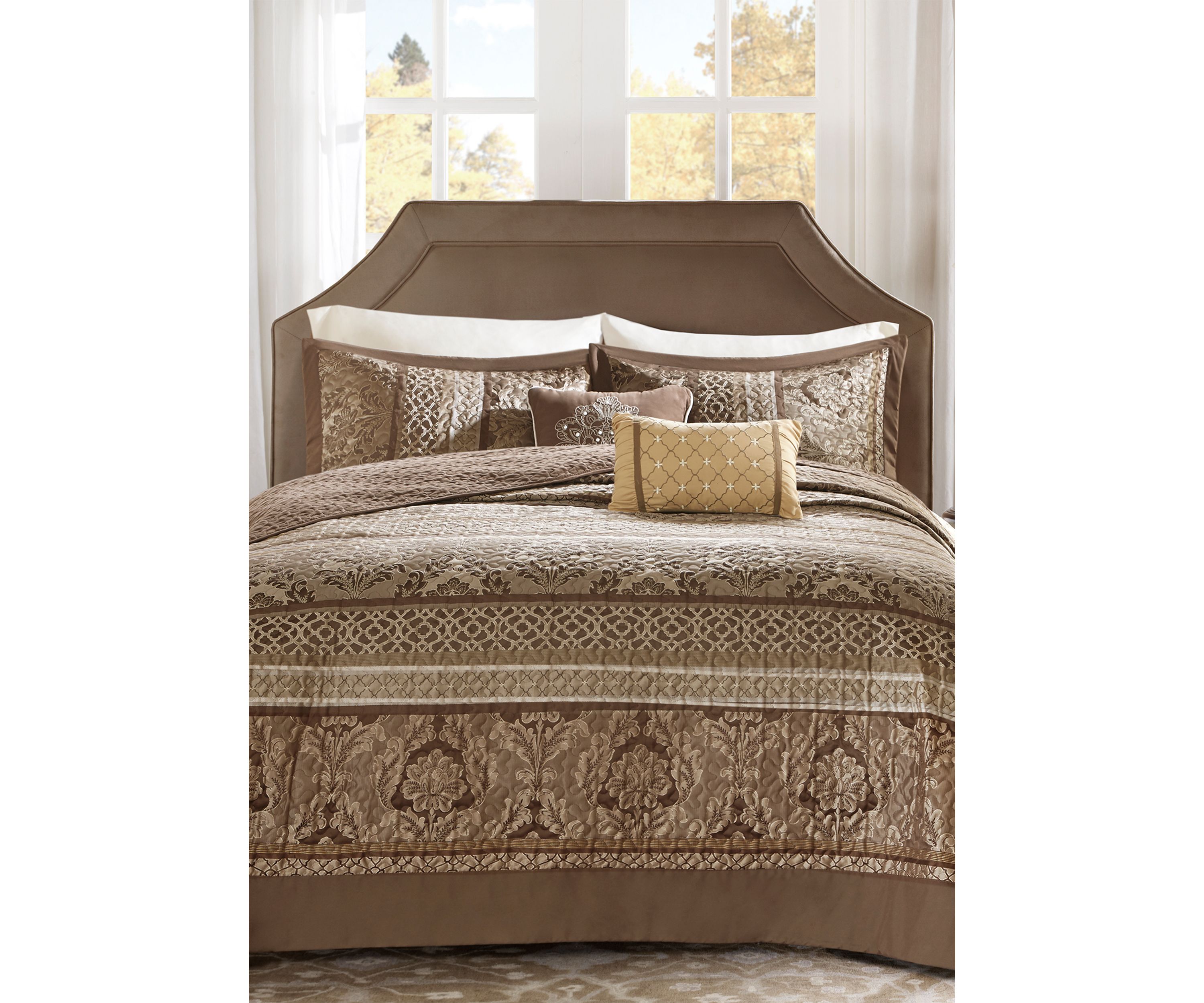 Bellagio 5 Piece Reversible Jacquard Bedspread Set