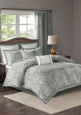 Madison Park Dora 8 Piece Jacquard Comforter Set Belk