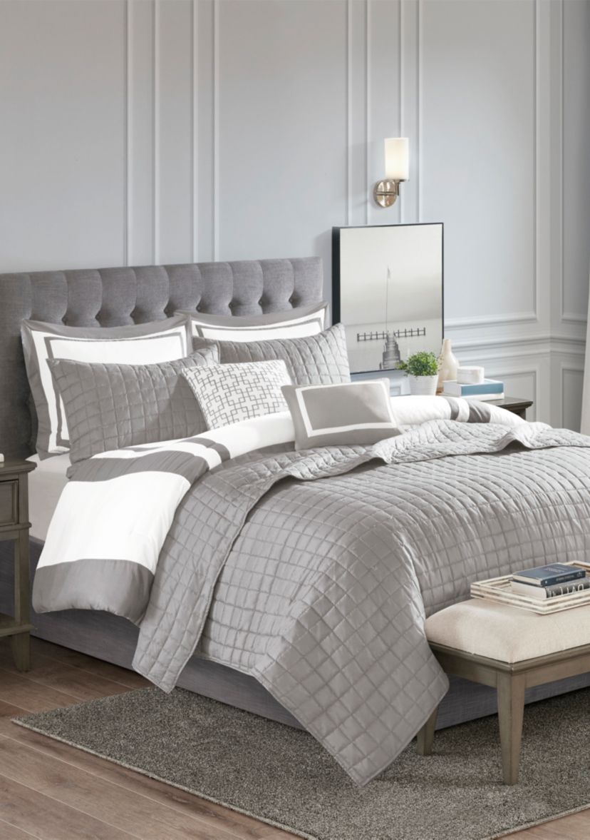 Heritage 8 Piece Comforter and Coverlet Set Collection