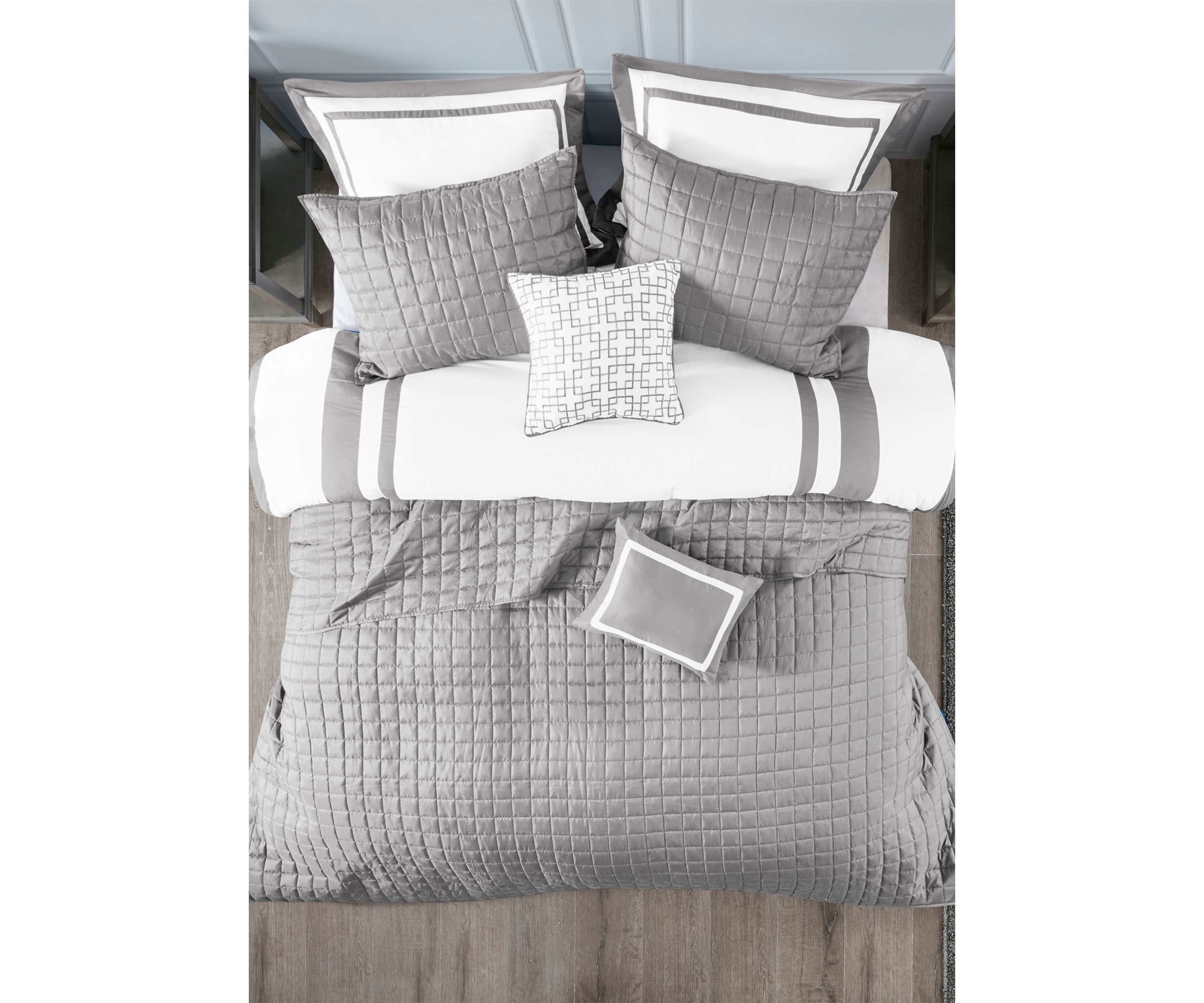 Heritage 8 Piece Comforter and Coverlet Set Collection