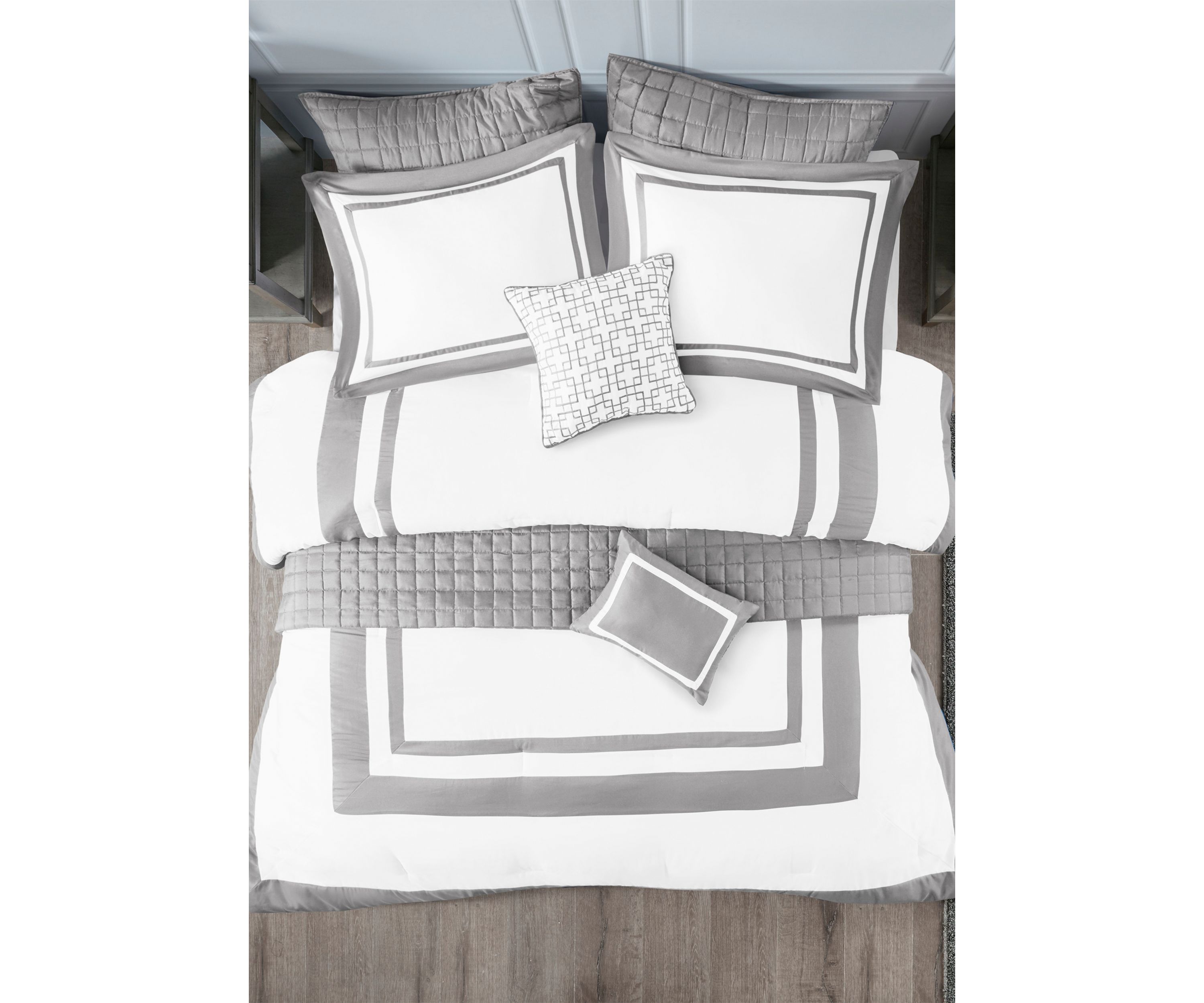 Heritage 8 Piece Comforter and Coverlet Set Collection