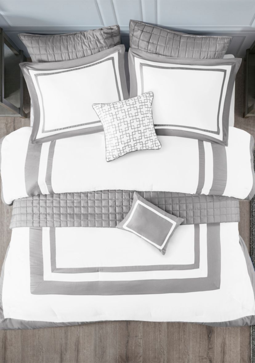 Heritage 8 Piece Comforter and Coverlet Set Collection