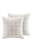 Malia 6 Piece Embroidered Cotton Reversible Comforter Set