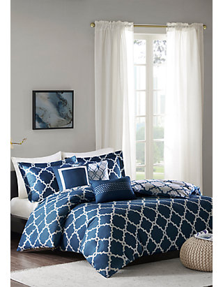 Madison Park Merritt 6 Piece Reversible Duvet Cover Set Belk