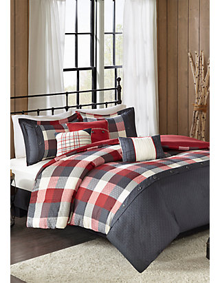 Madison Park Ridge 6 Piece Herringbone Duvet Cover Set Belk