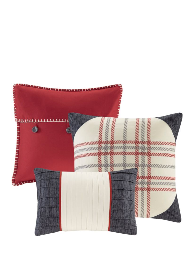 Ridge 6 Piece Herringbone Duvet Cover Set