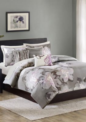 Madison Park Serena 6 Piece Printed Duvet Cover Set Belk