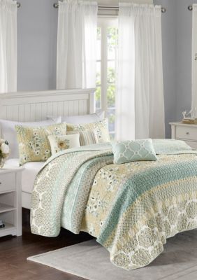 Madison Park Willa 6 Piece Reversible Coverlet Set | belk