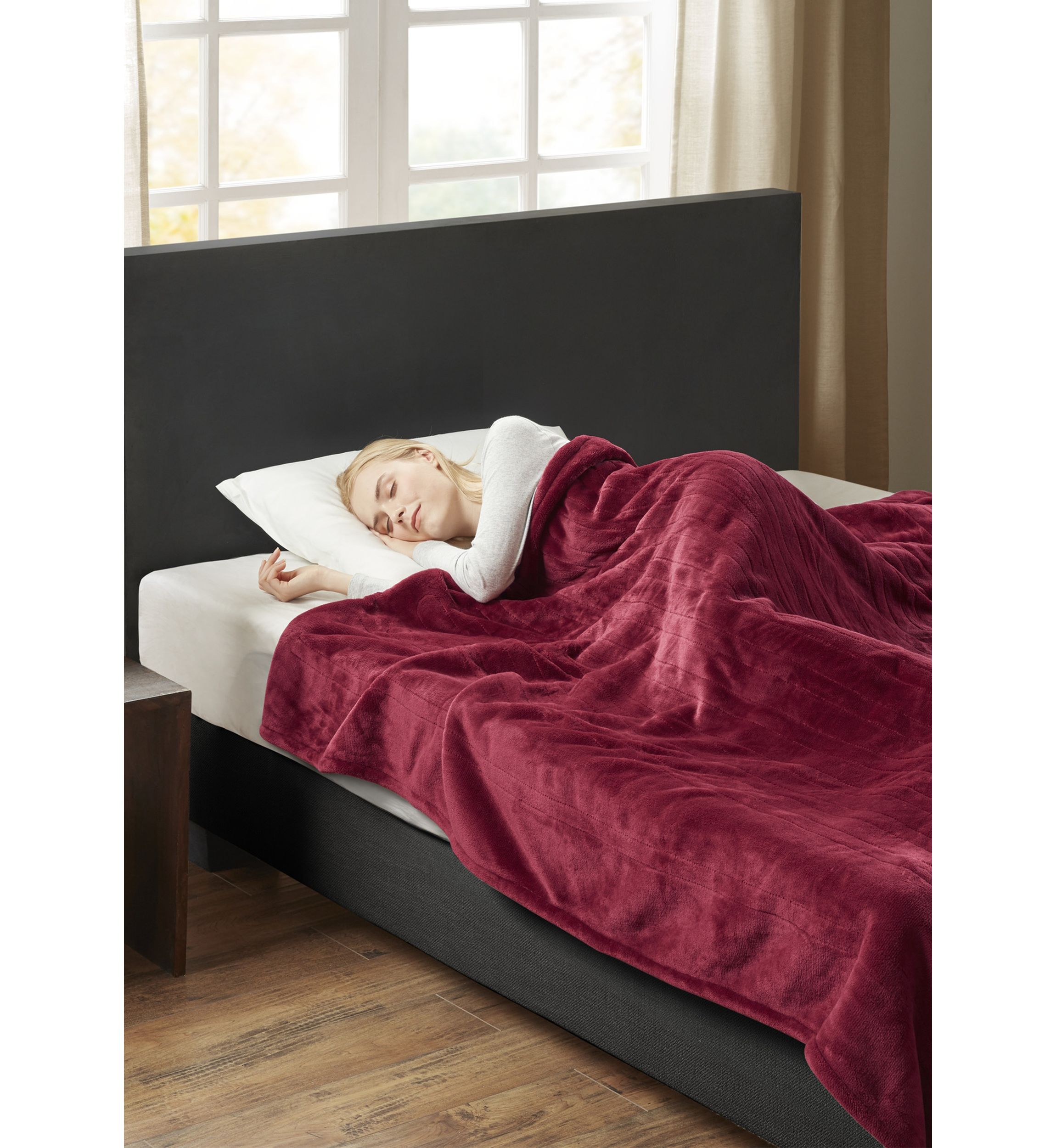 Heated Plush to Berber Blanket