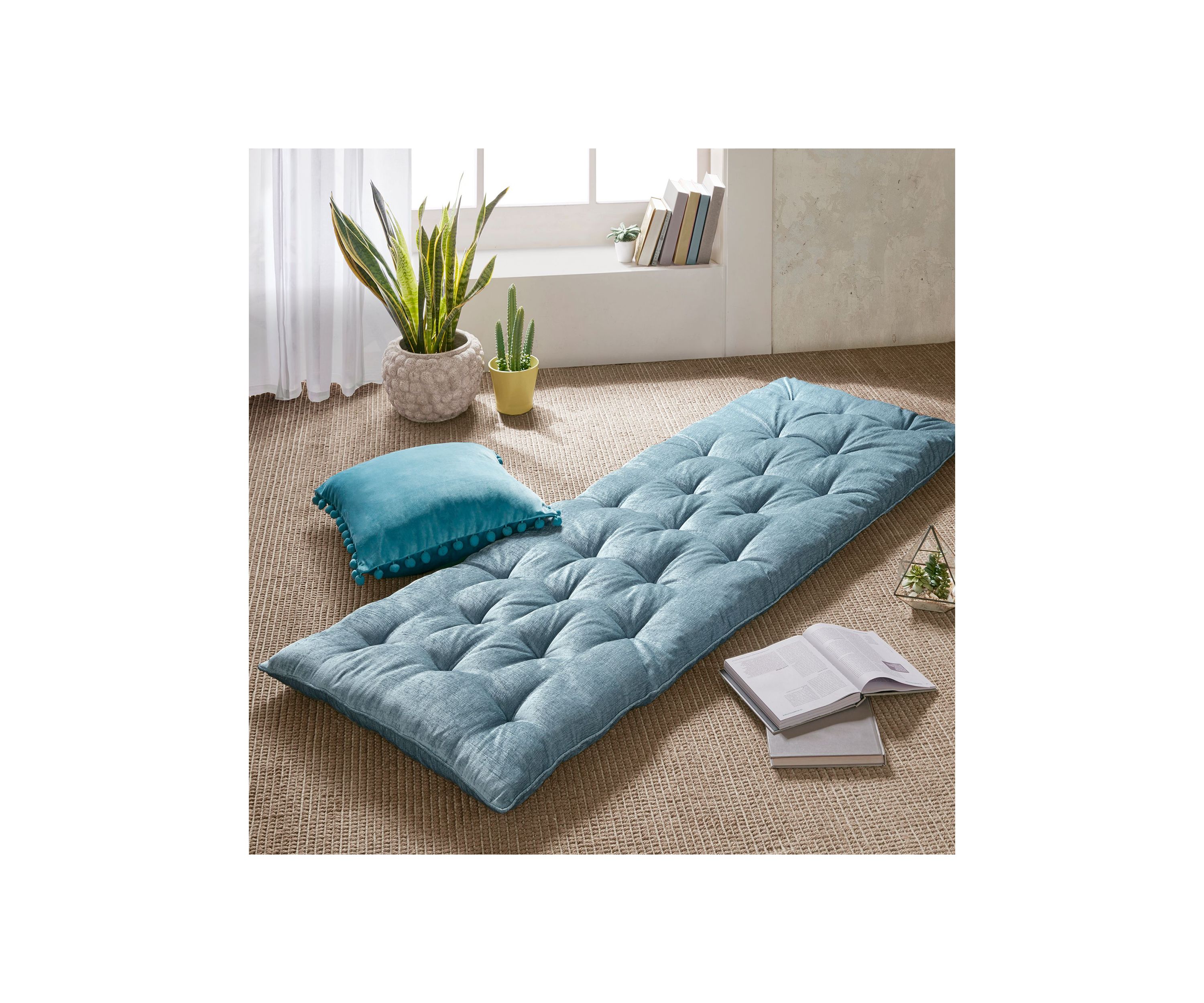 Edelia Poly Chenille Lounge Floor Pillow Cushion