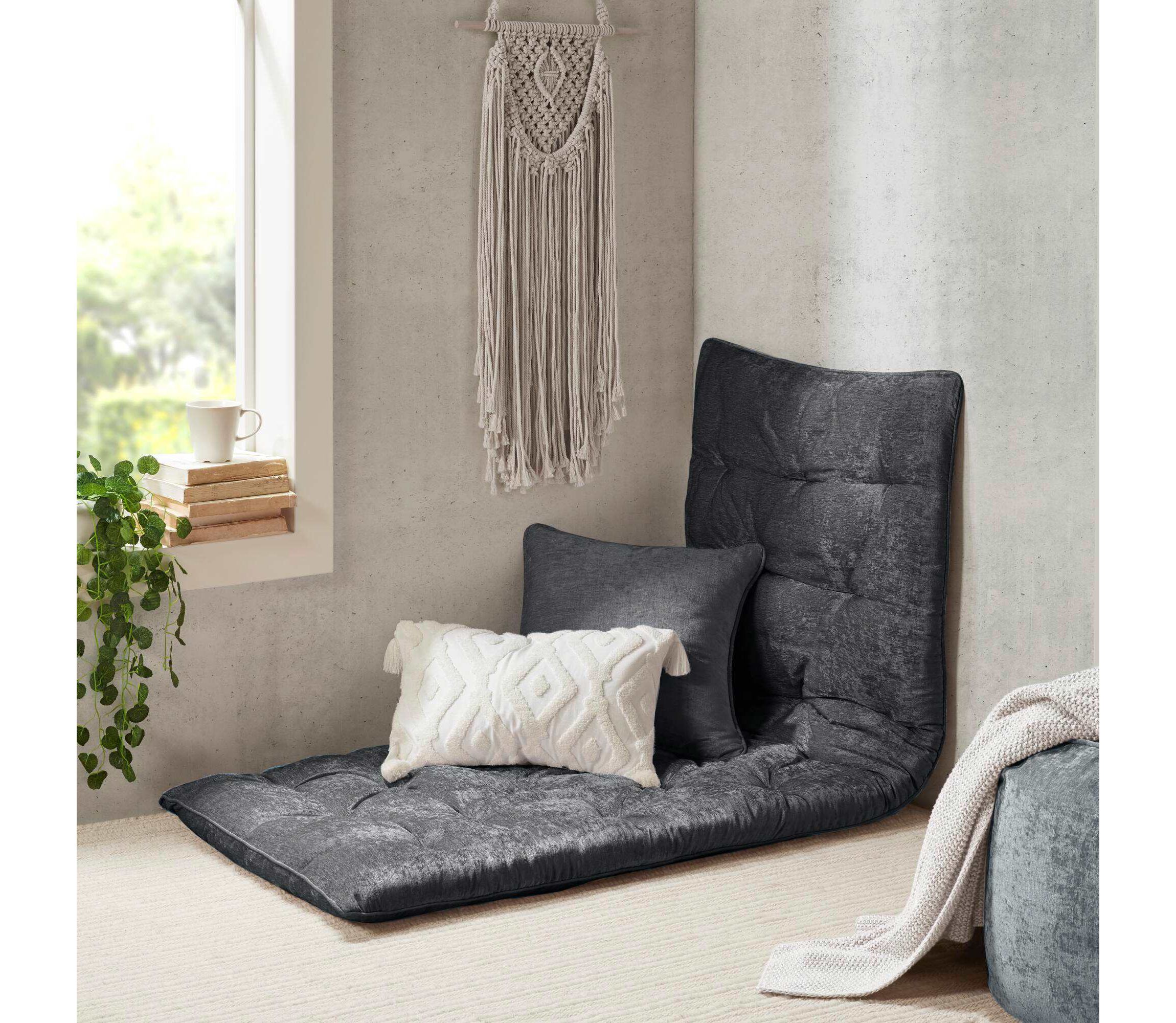 Edelia Poly Chenille Lounge Floor Pillow Cushion