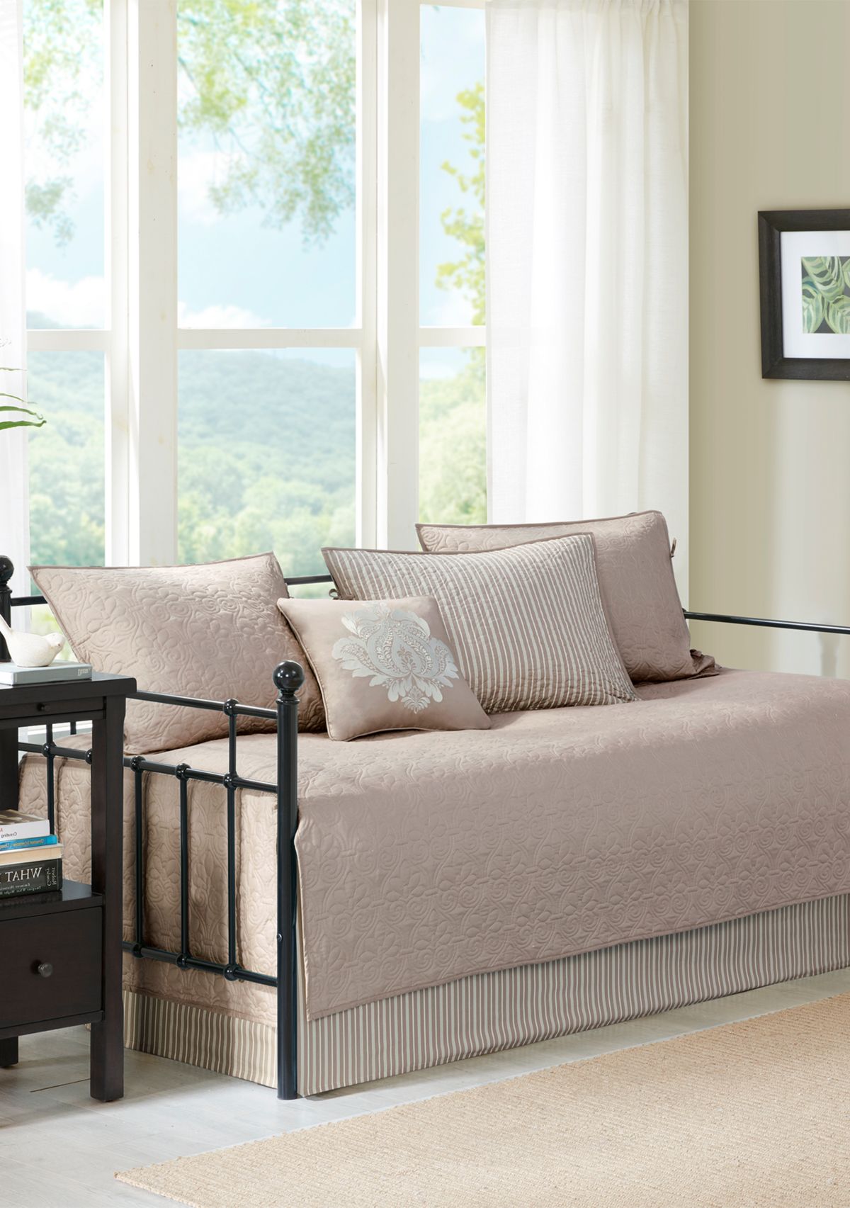 Quebec 6-Piece Daybed Set Daybed - Khaki