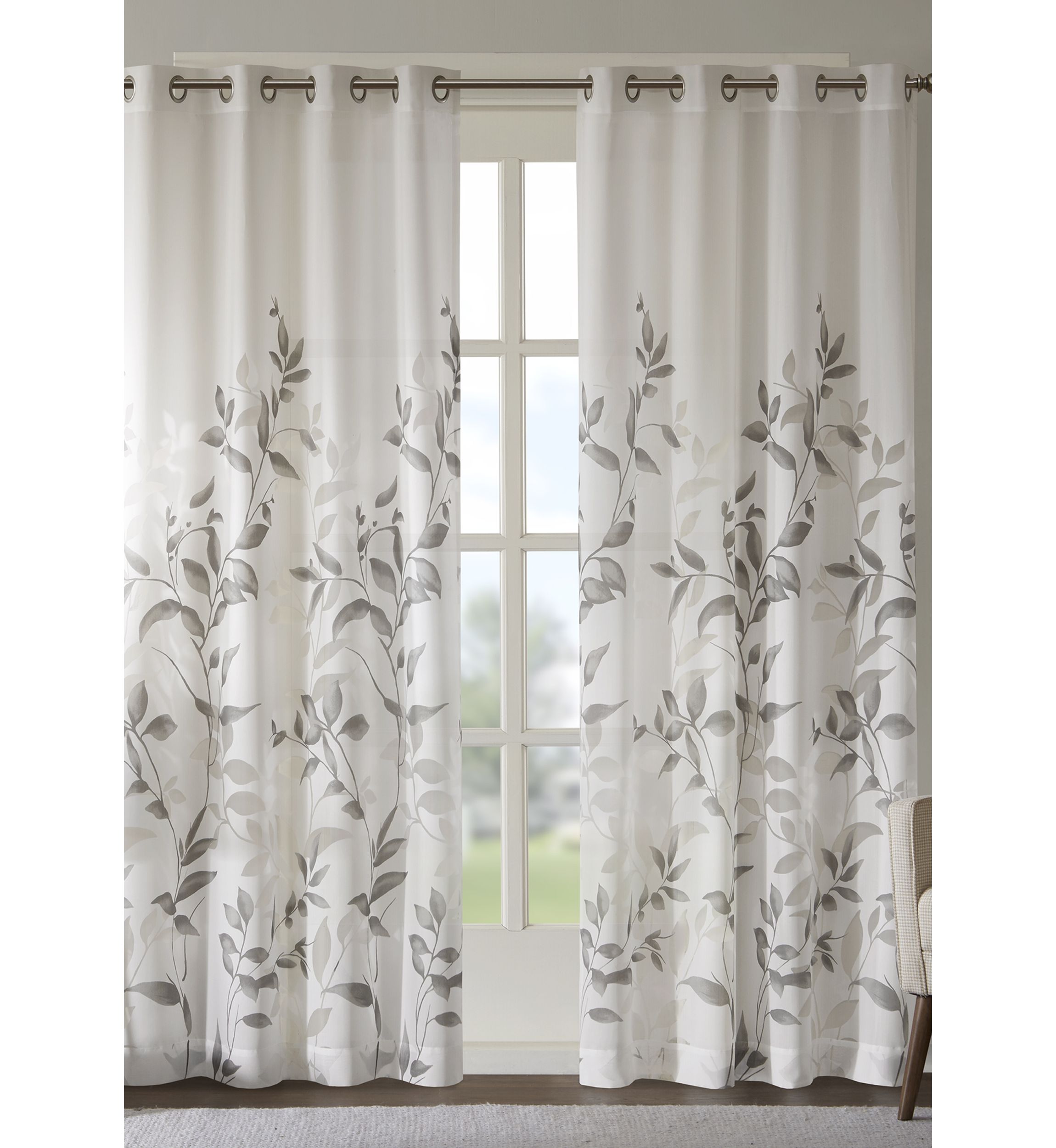 Cecily Burnout Printed Window Panel
