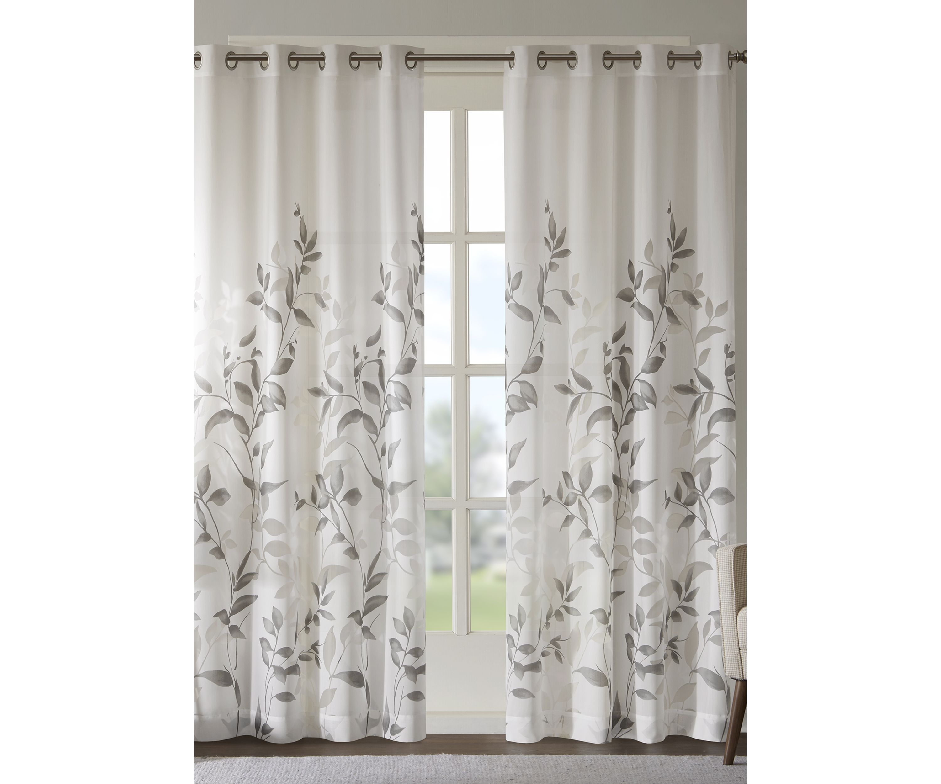 Cecily Burnout Printed Window Panel