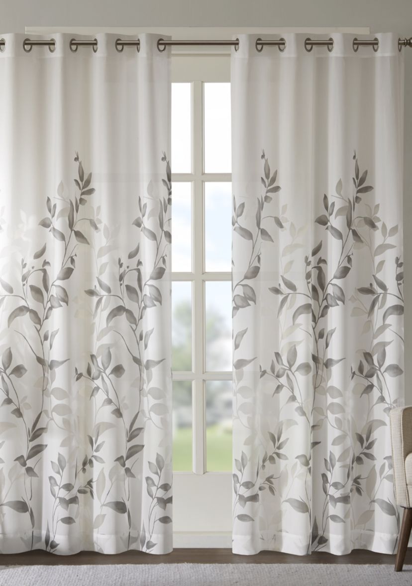 Cecily Burnout Printed Window Panel