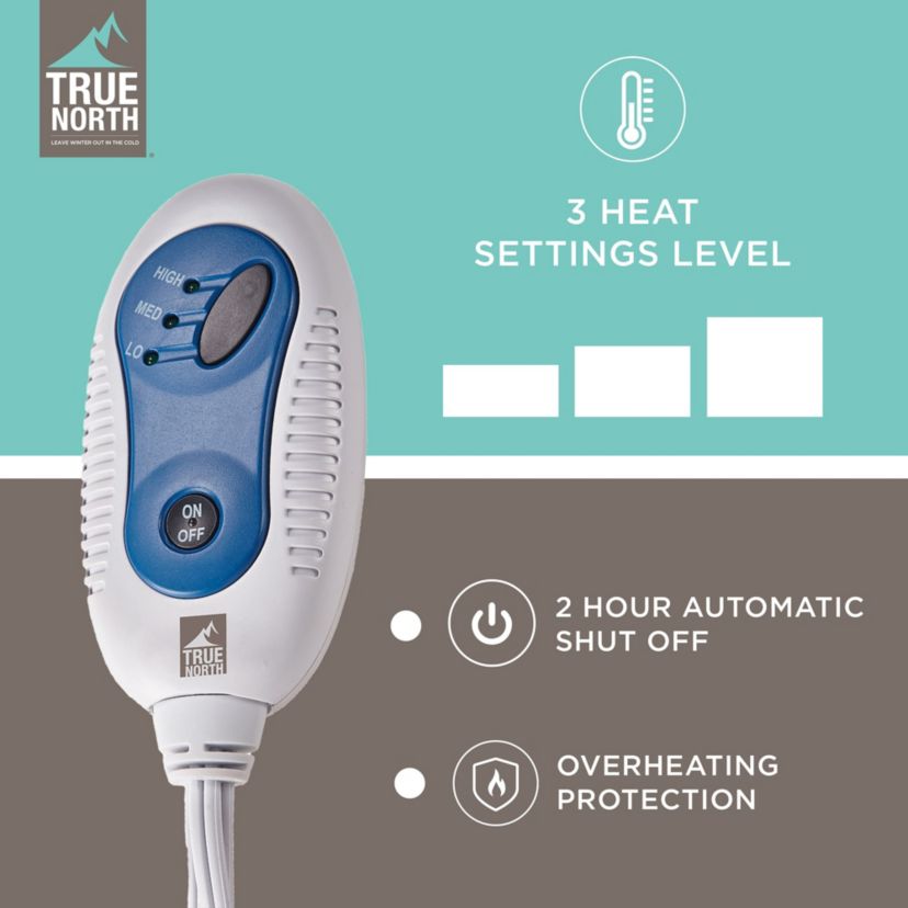 Plush Heated Throw with Built-In Control