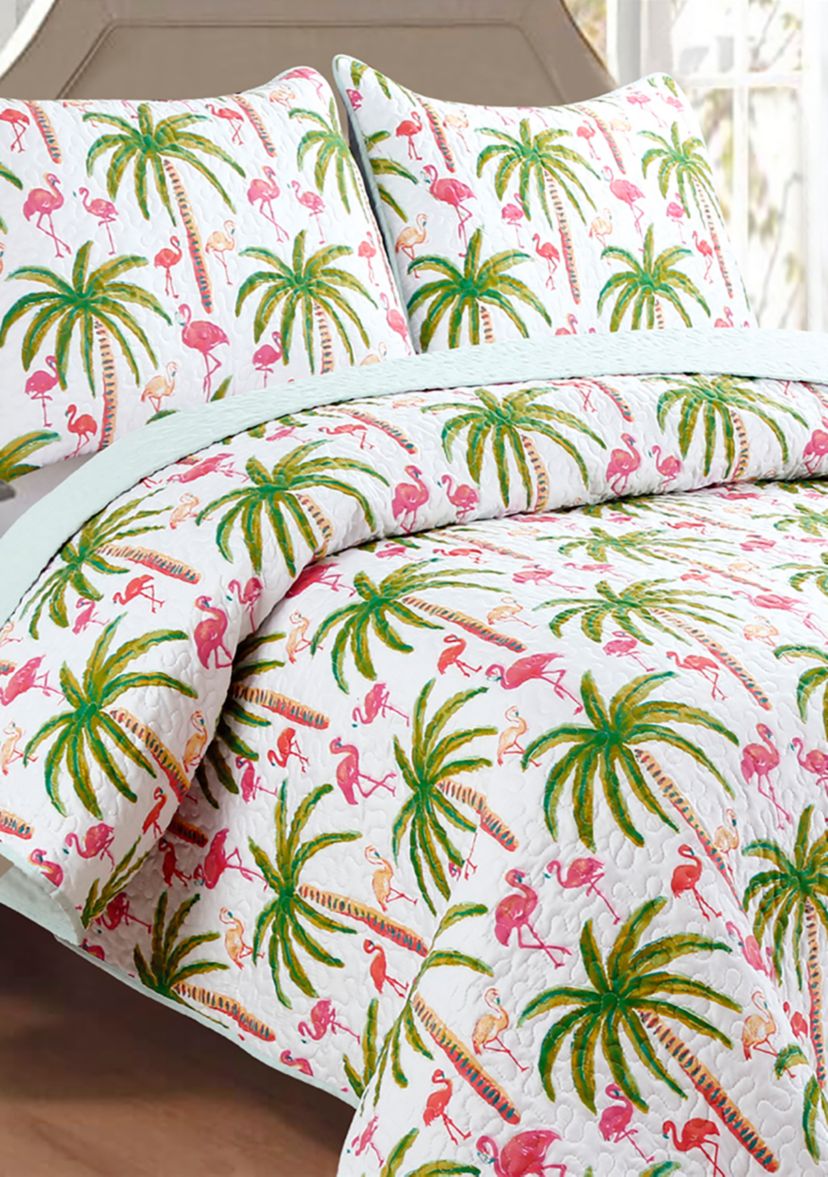 Flamingo Quilt Set