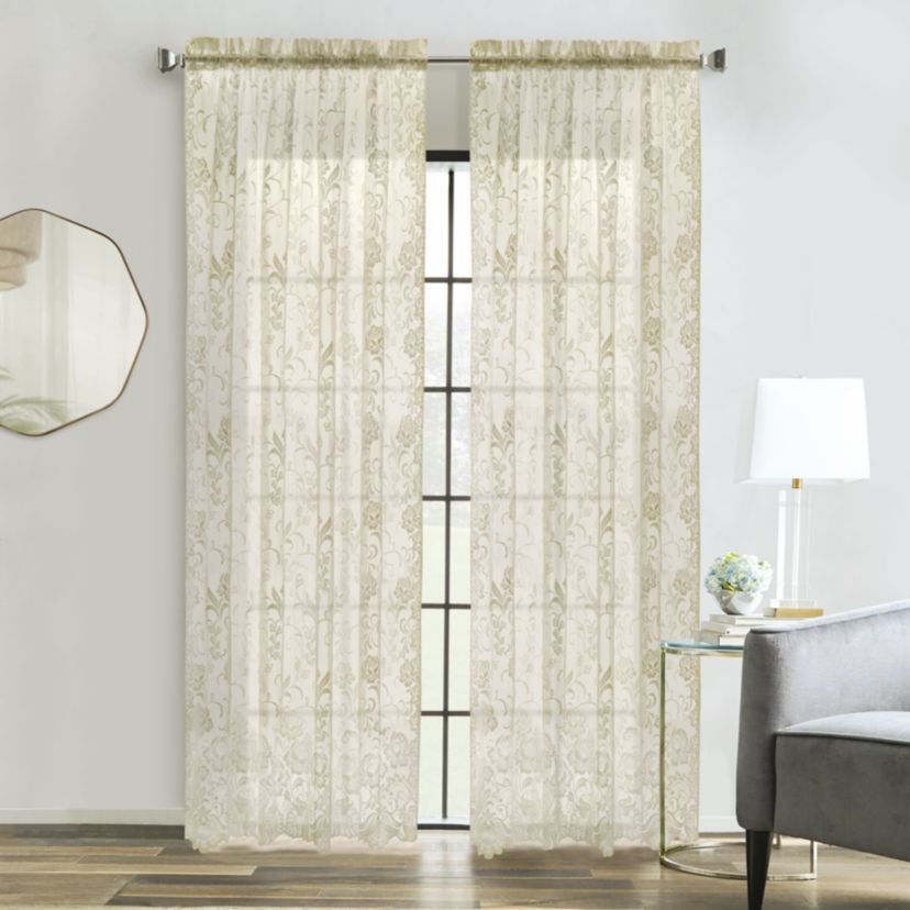 Limoges Sheer Rod Pocket Curtain Panel