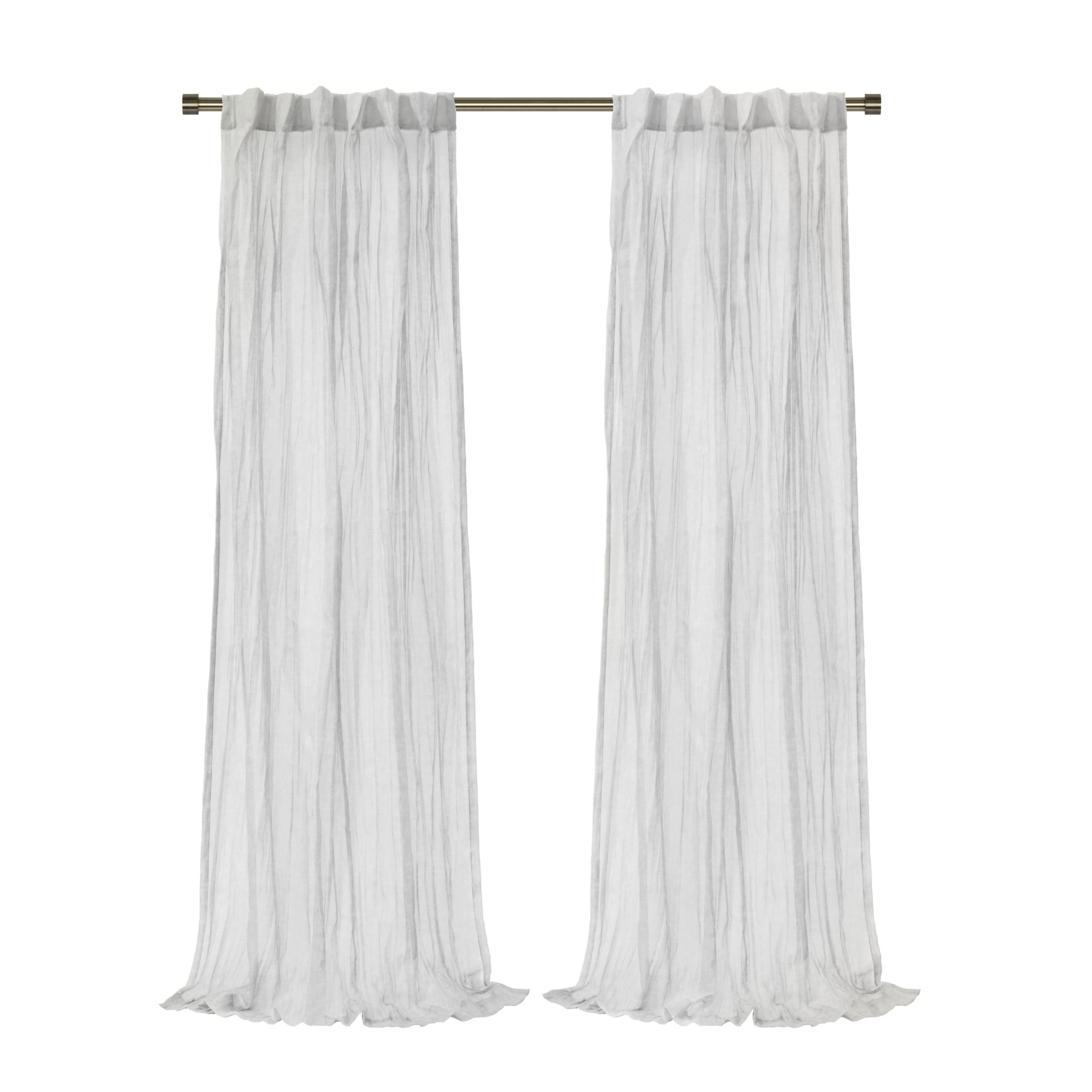 Paloma Sheer Dual Header Curtain Panel