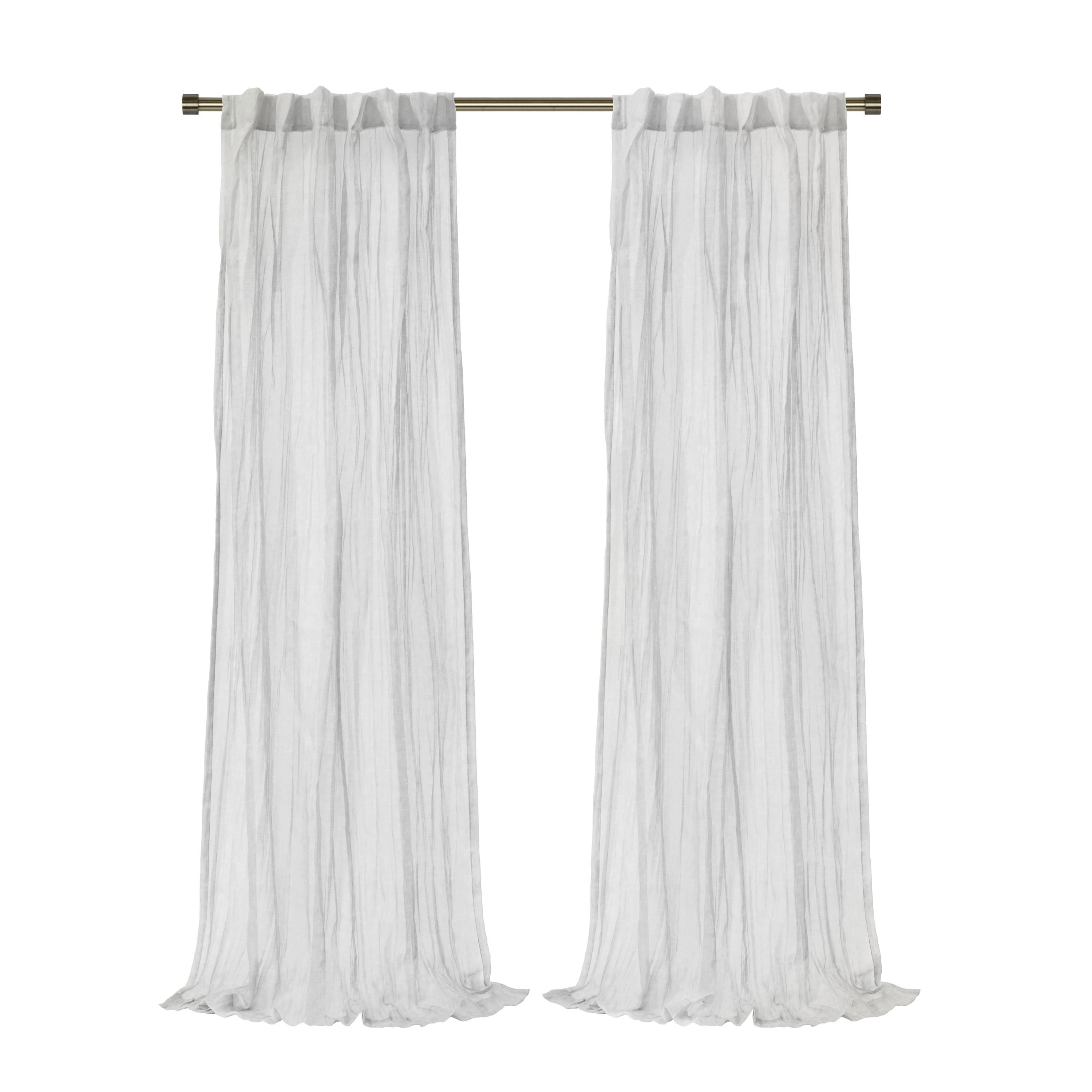 Paloma Sheer Dual Header Curtain Panel