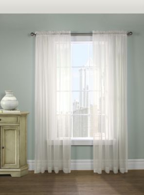 Rhapsody Voile Sheer Rod Pocket Curtain Panel