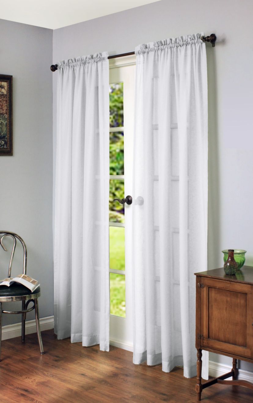 Cote dAzure Sheer Rod Pocket Curtain Panel