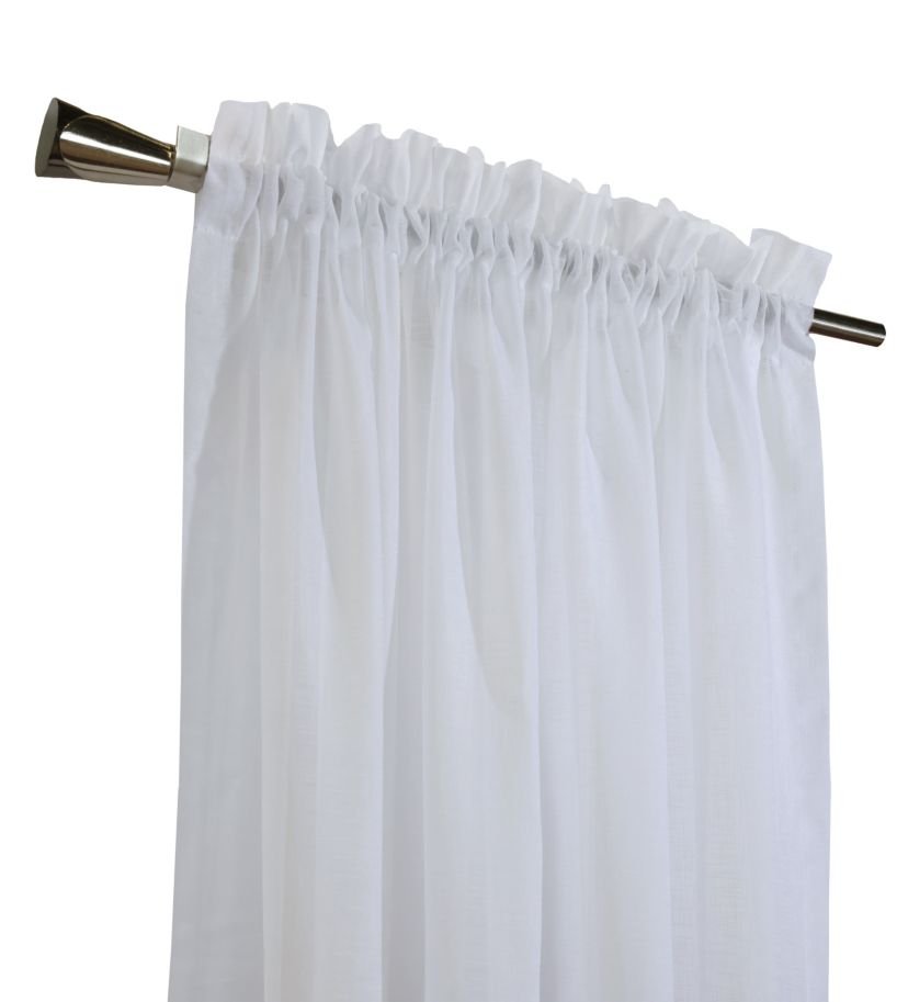 Cote dAzure Sheer Rod Pocket Curtain Panel