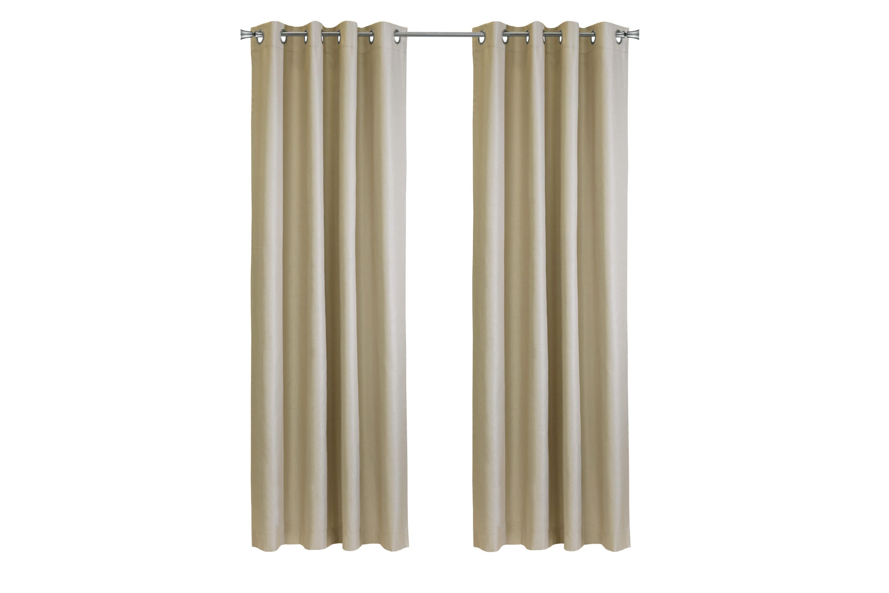 Newberry Blackout Grommet Curtain Panel 52 x 108 in Linen