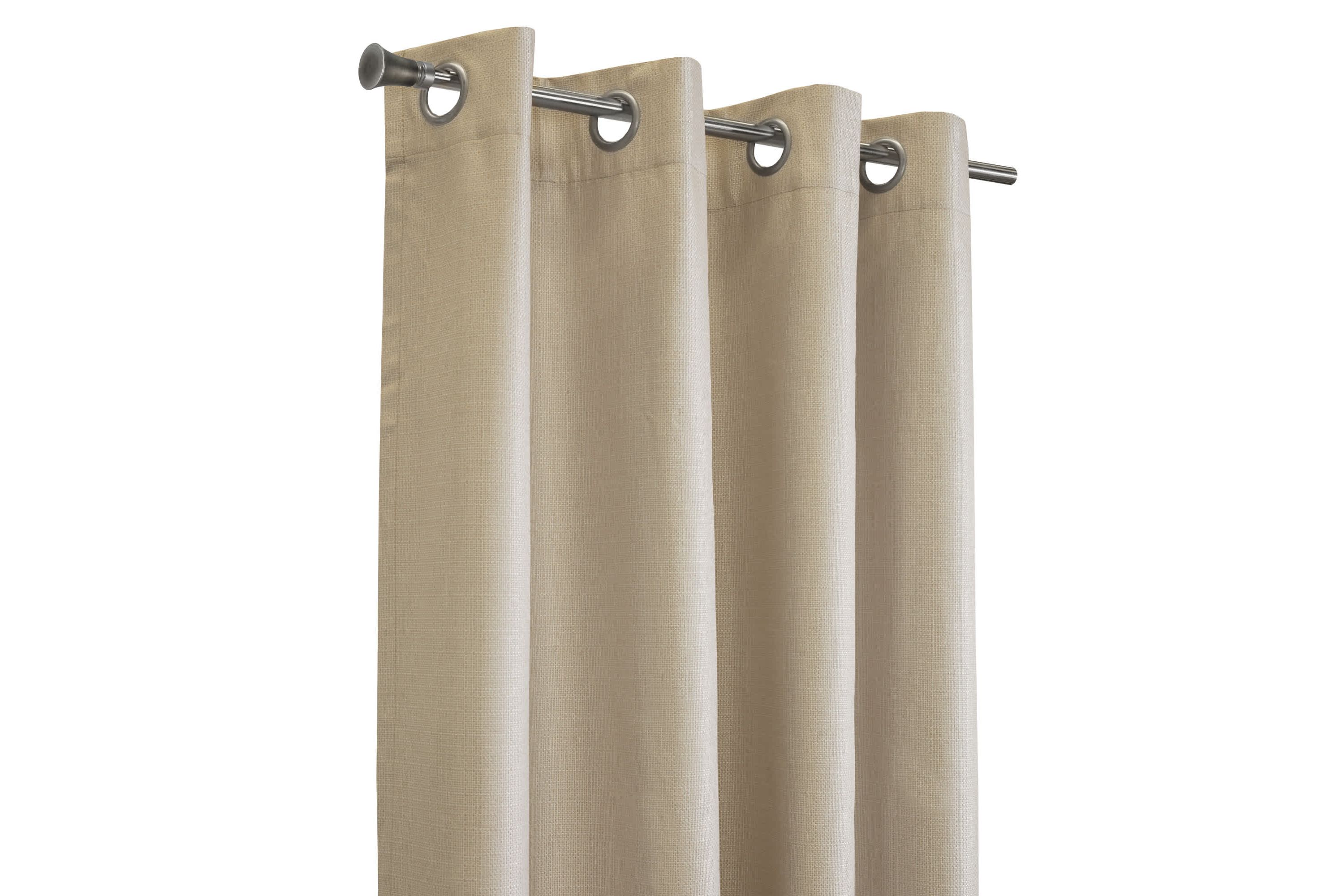 Newberry Blackout Grommet Curtain Panel 52 x 108 in Linen