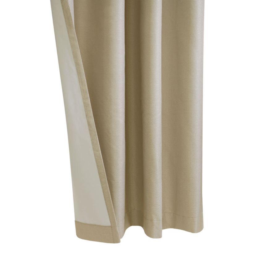 Newberry Blackout Grommet Curtain Panel 52 x 108 in Linen