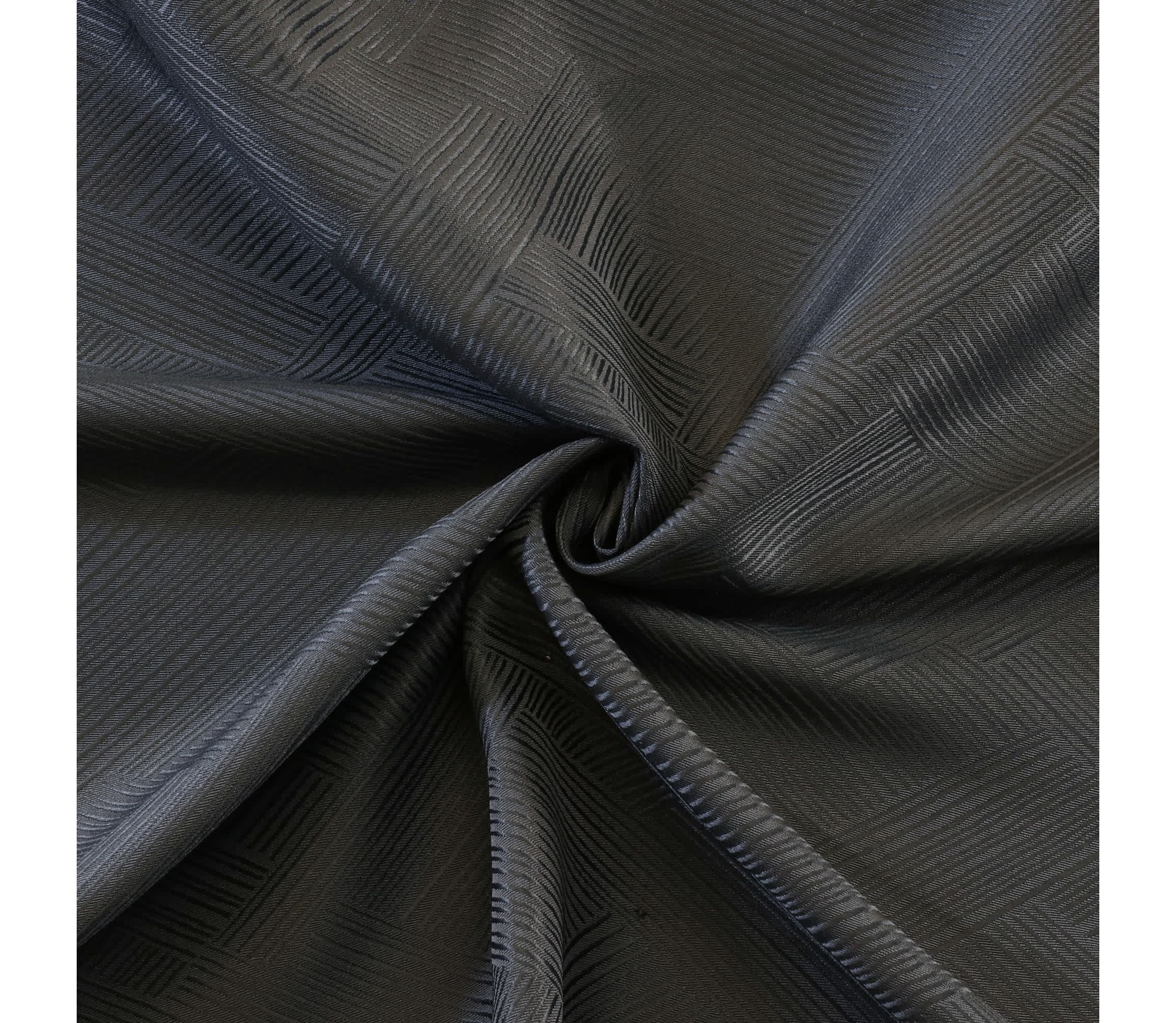 Abstract Light Filtering Grommet Curtain Panel 52 x 84 in Charcoal