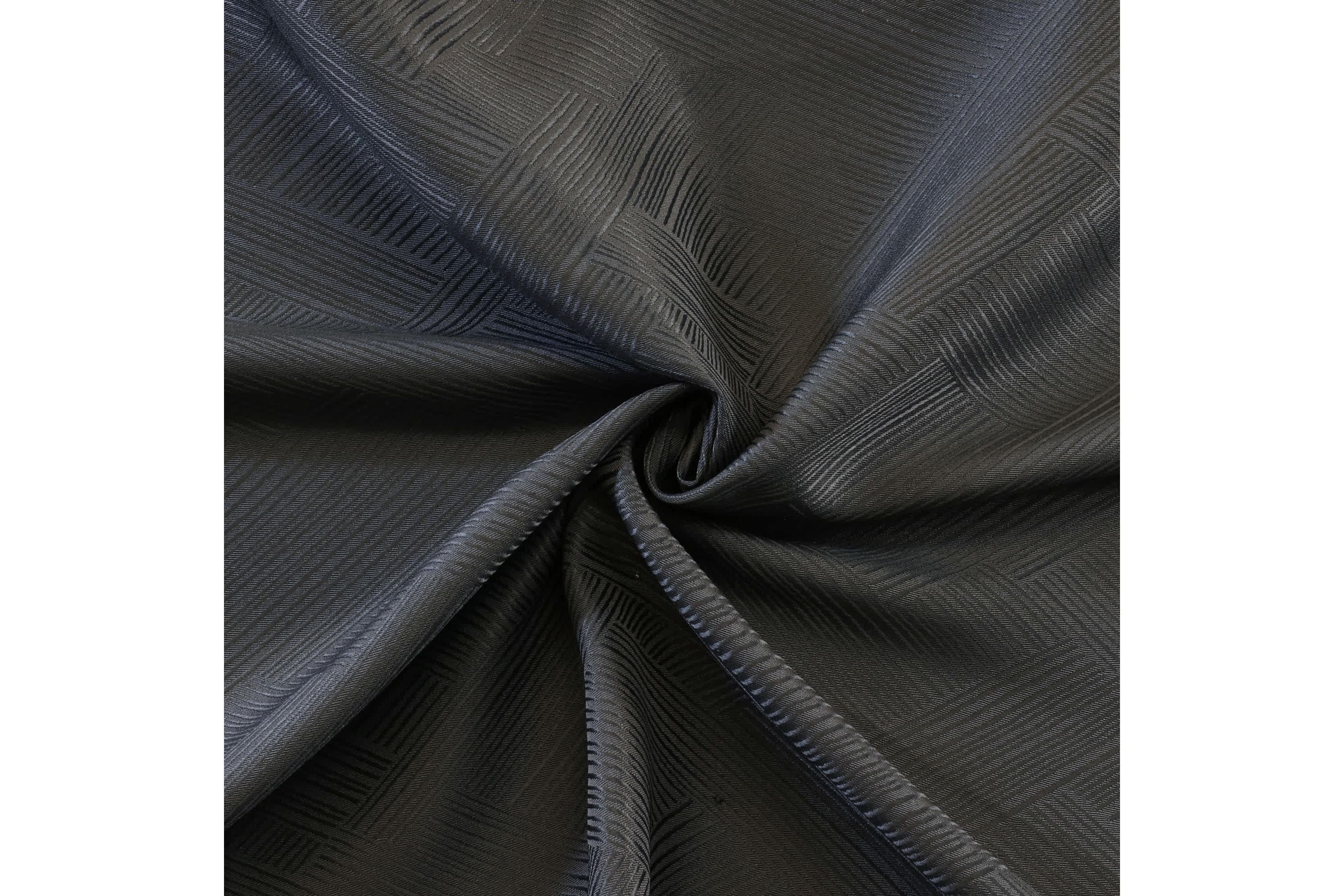 Abstract Light Filtering Grommet Curtain Panel 52 x 63 in Charcoal
