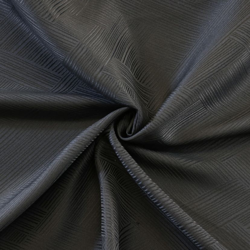 Abstract Light Filtering Grommet Curtain Panel 52 x 63 in Charcoal