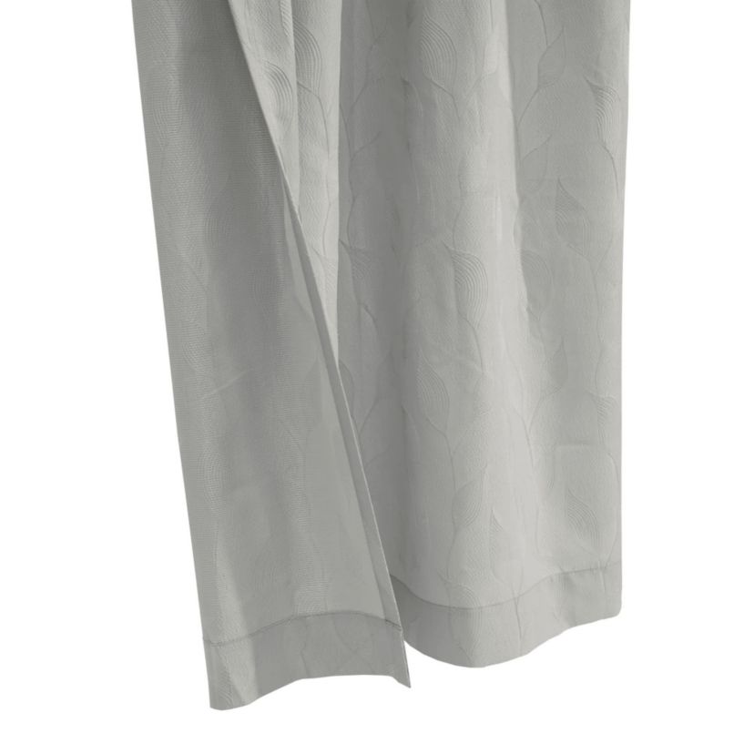 Corsica Light Filtering Grommet Curtain Panel 52 x 84 in Grey
