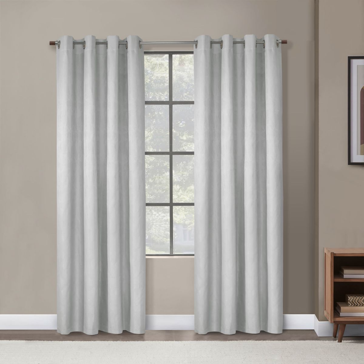 Margot 100% Blackout Grommet Curtain Panel 52 x 84 in White