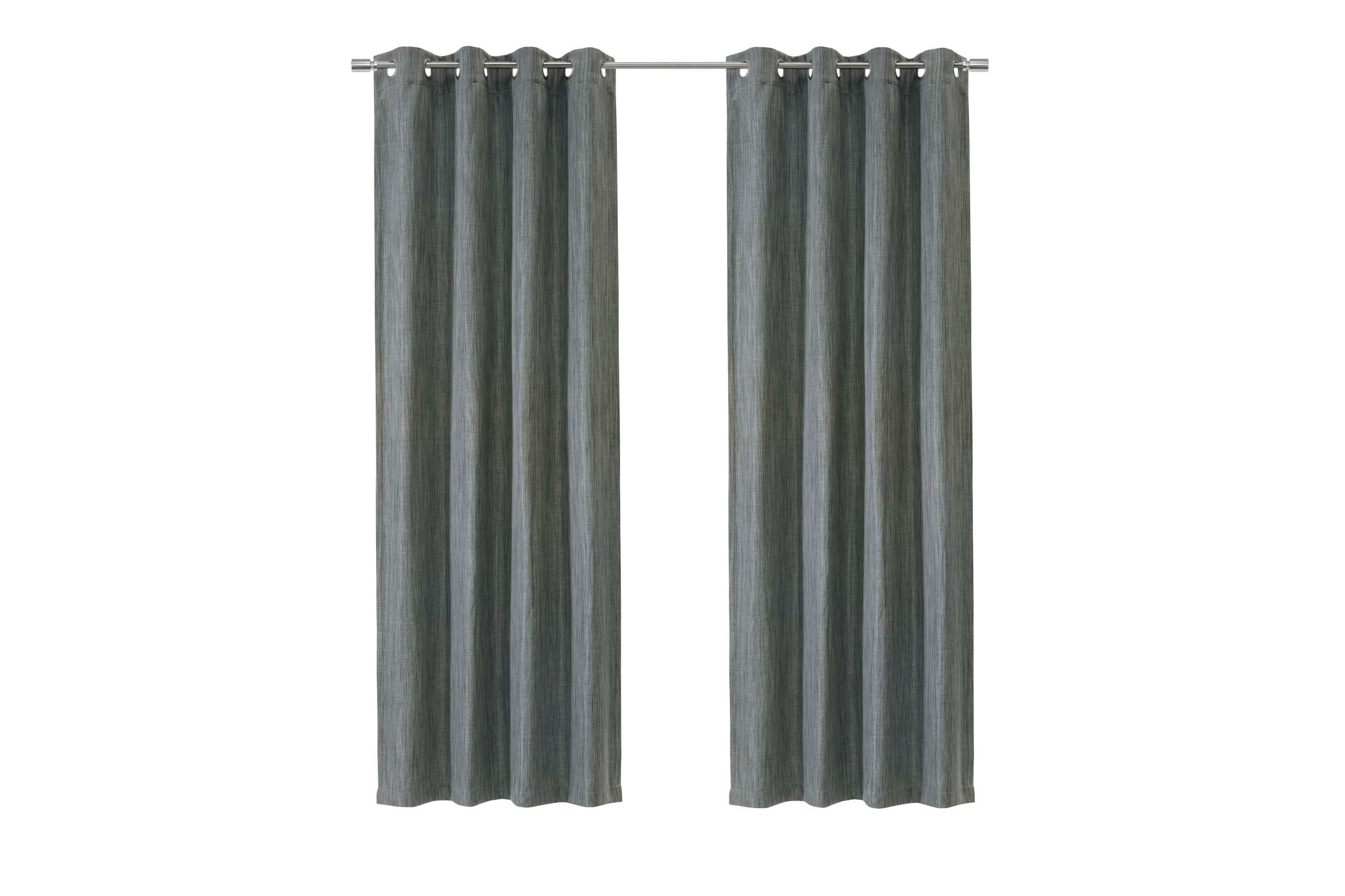 Bryson Room Darkening Grommet Curtain Panel 52 x 63 in Grey