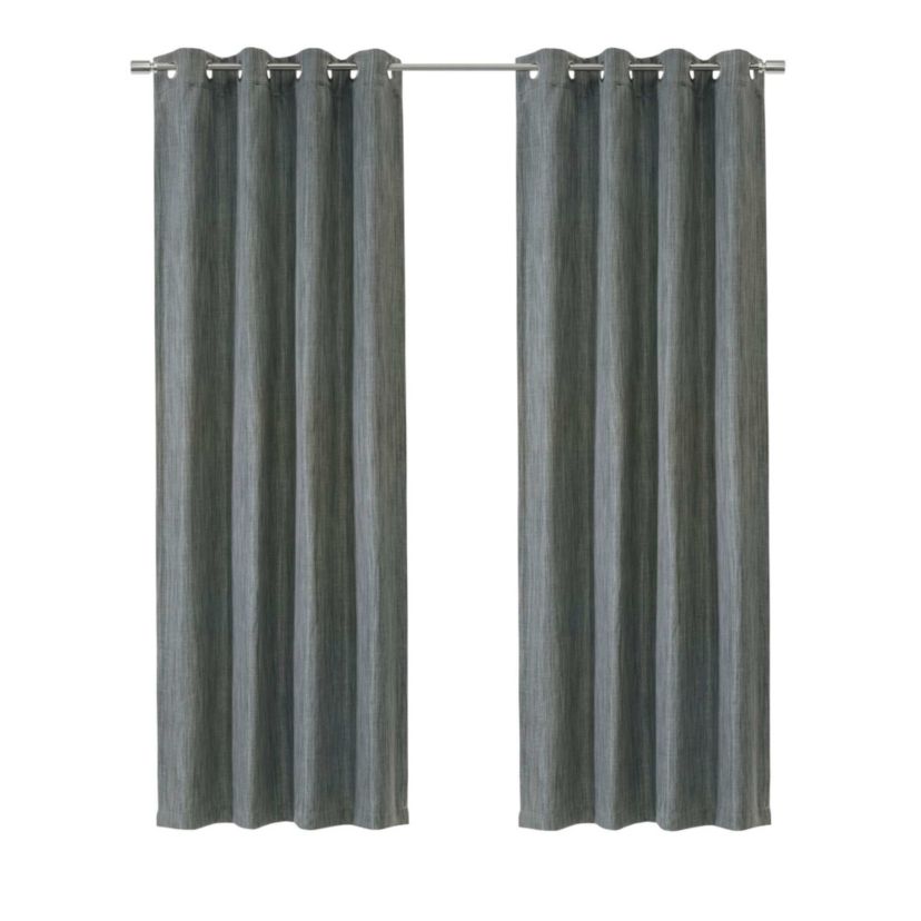 Bryson Room Darkening Grommet Curtain Panel 52 x 63 in Grey