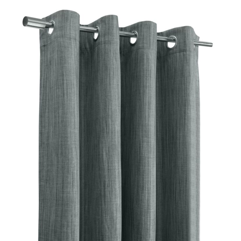 Bryson Room Darkening Grommet Curtain Panel 52 x 63 in Grey