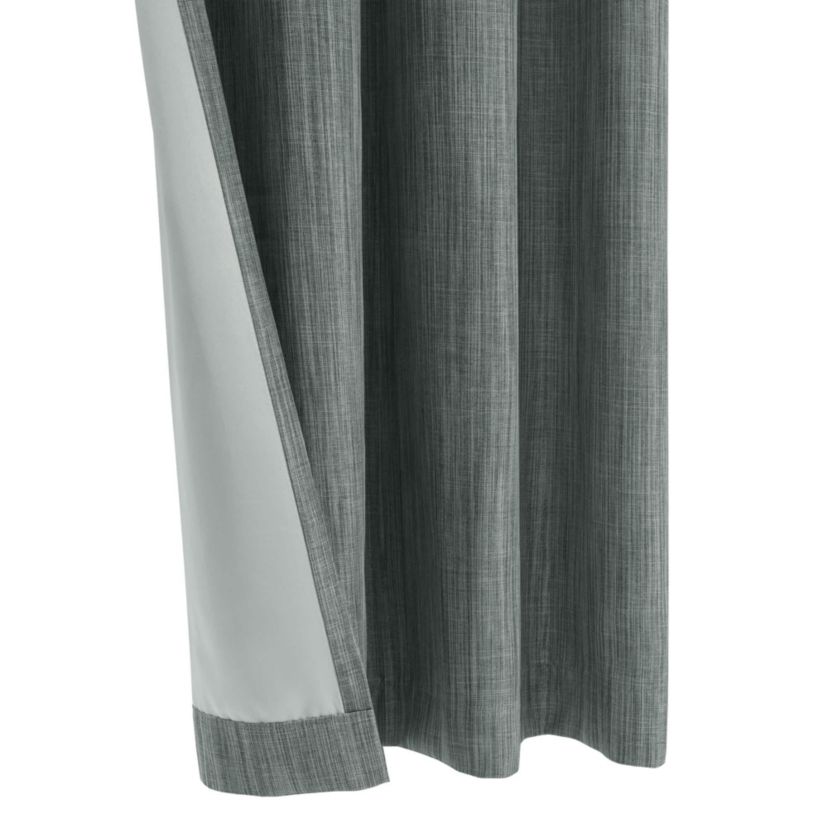 Bryson Room Darkening Grommet Curtain Panel 52 x 63 in Grey