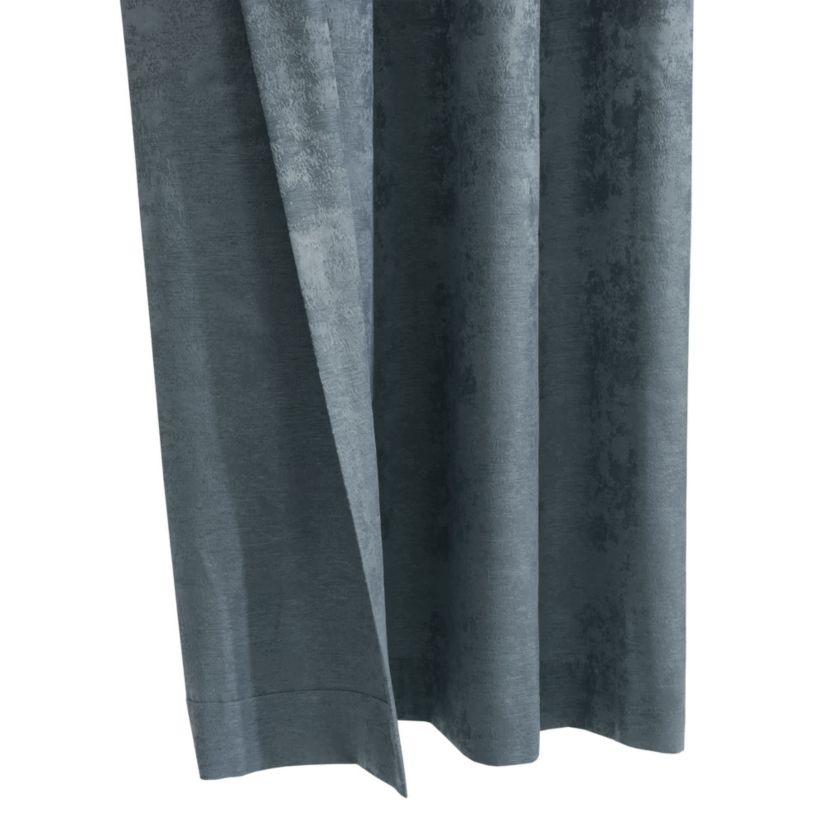Portland Light Filtering Grommet Curtain Panel 52 x 108 in Steel Blue