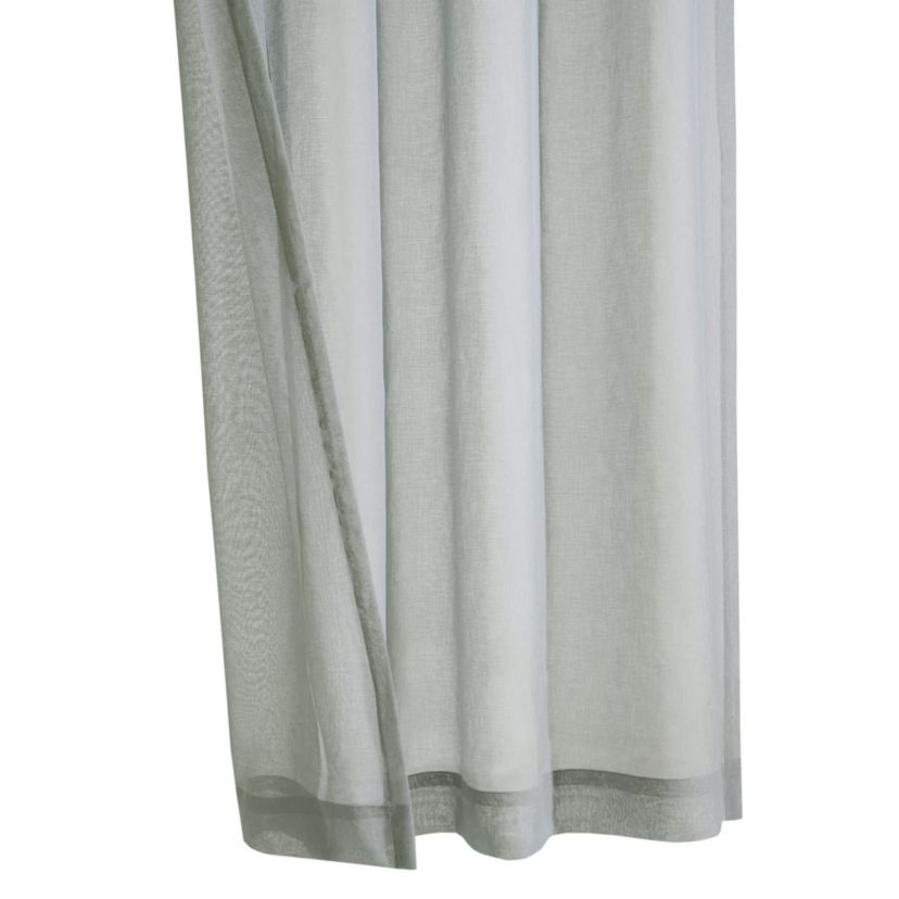 Luna Light Filtering Grommet Curtain Panel 52 x 108 in Grey