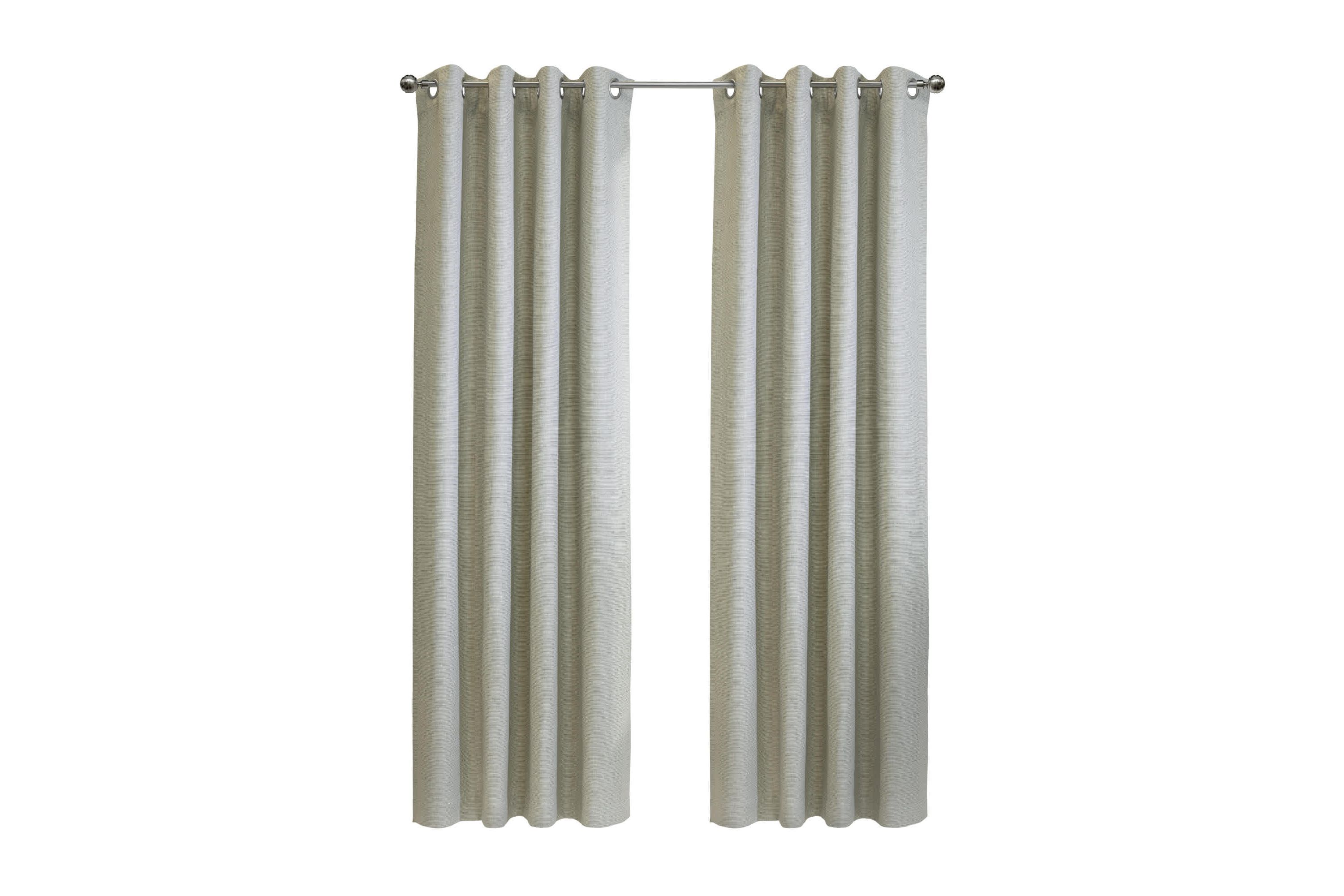 Zoey Room Darkening Grommet Curtain Panel 52 x 84 in Grey