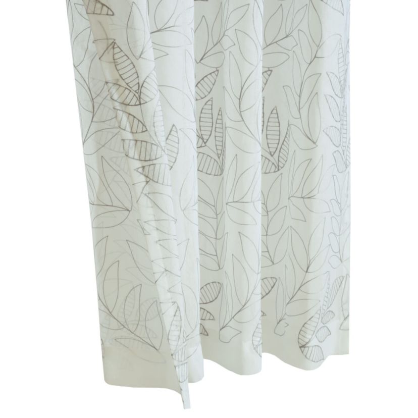 Valentina Sheer Grommet Curtain Panel 52 x 84 in Grey