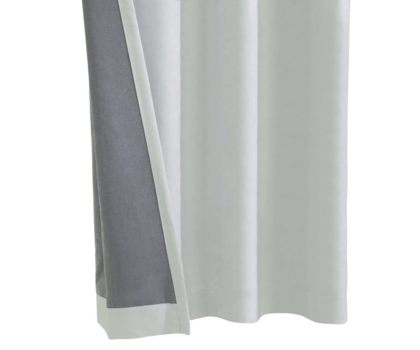 Navar Blackout Grommet Curtain Panel 54 x 63 in White