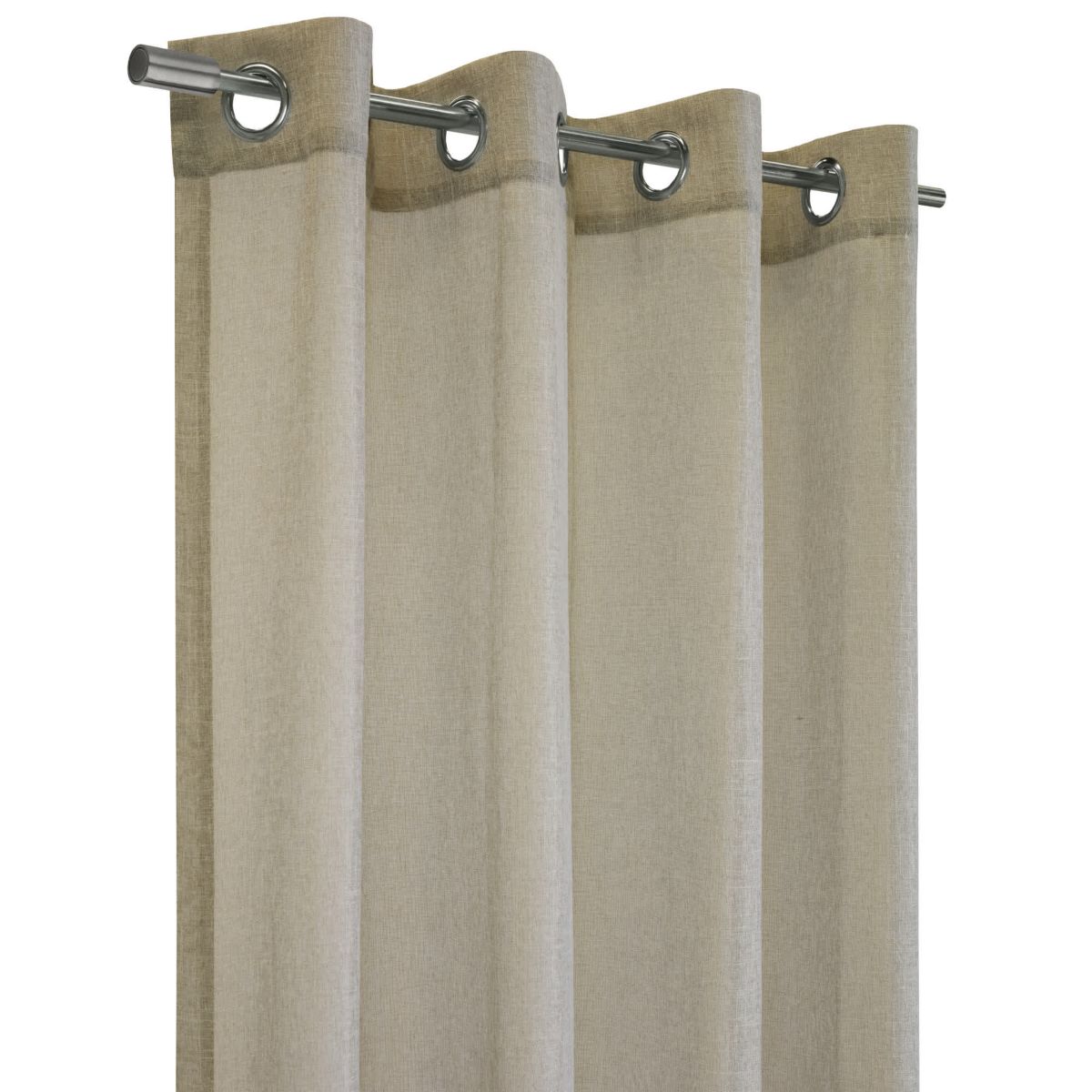 Limbourg Light Filtering Grommet Curtain Panel 52 x 108 in Linen