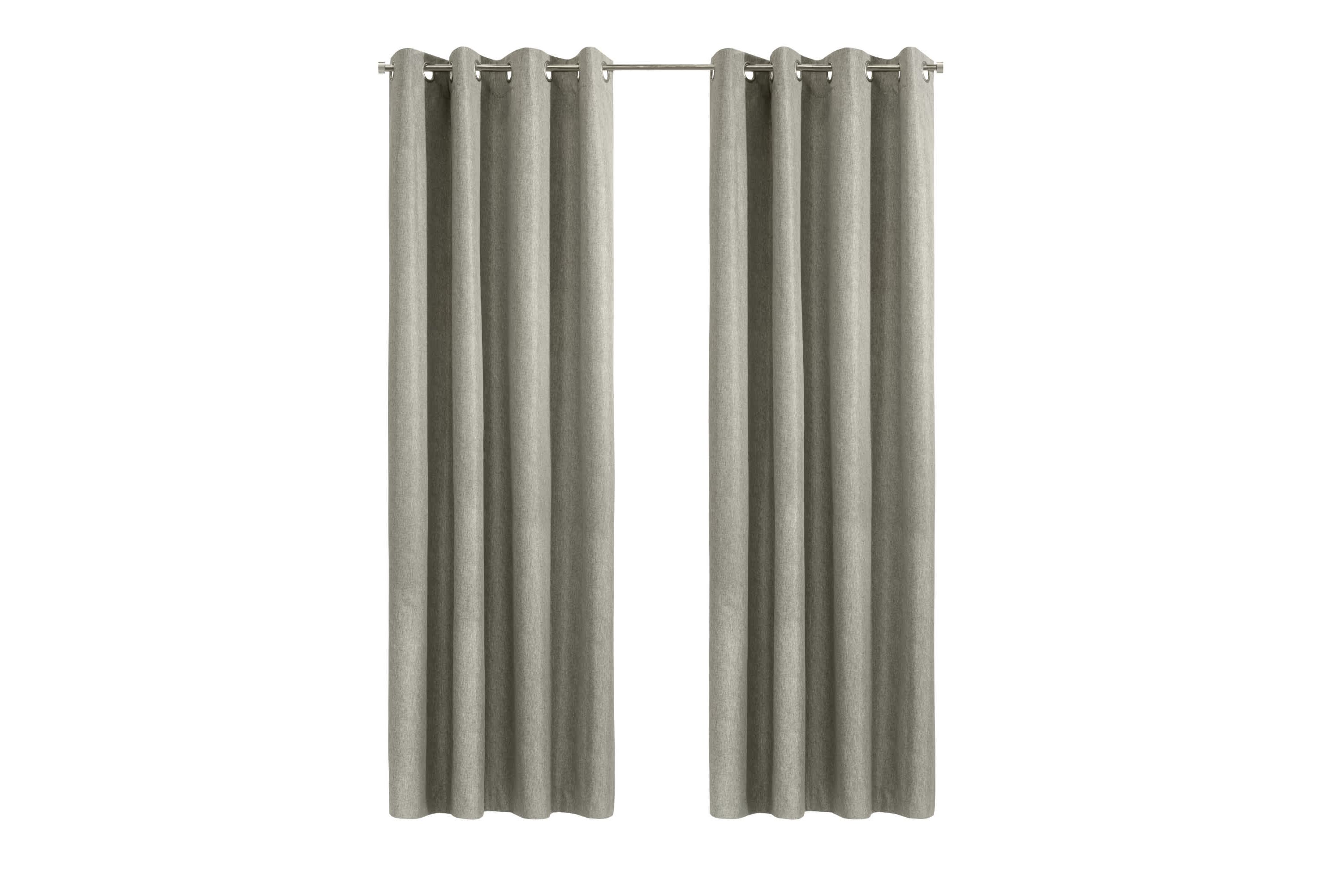Denver 100% Blackout Grommet Curtain Panel 52 x 108 in Taupe Grey