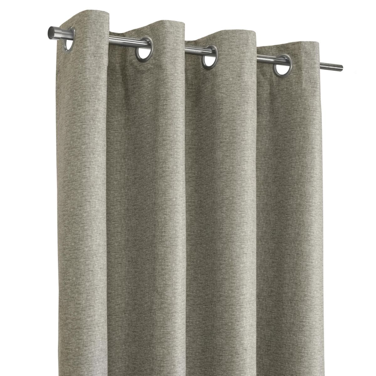 Denver 100% Blackout Grommet Curtain Panel 52 x 108 in Taupe Grey