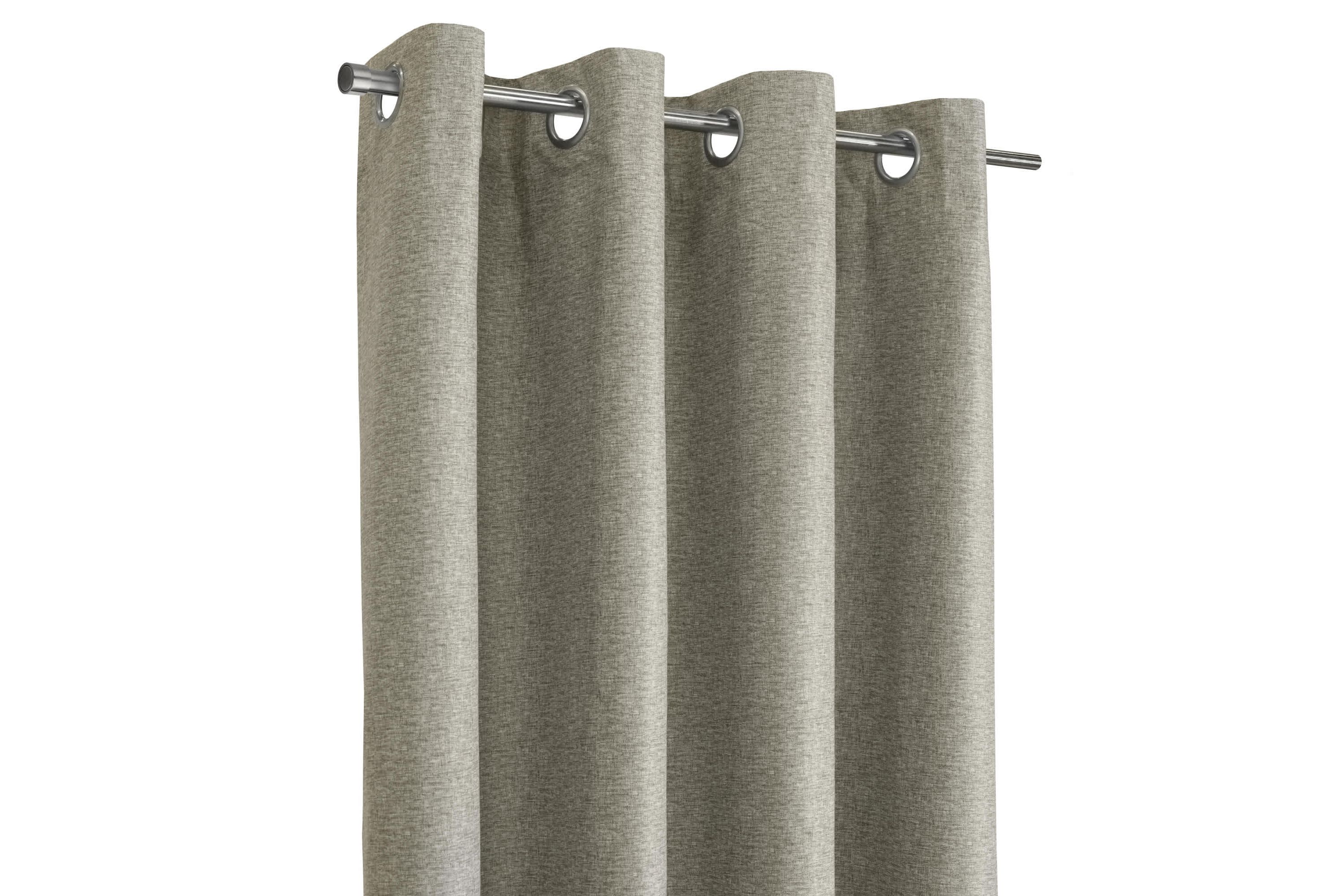 Denver 100% Blackout Grommet Curtain Panel 52 x 108 in Taupe Grey