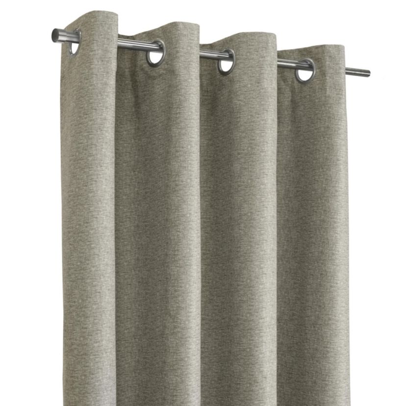 Denver 100% Blackout Grommet Curtain Panel 52 x 108 in Taupe Grey